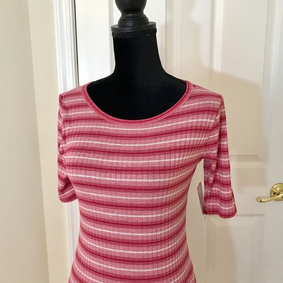 LuLaRoe Julia Dress / So Pretty In Pink / XS - Picture 2 of 3